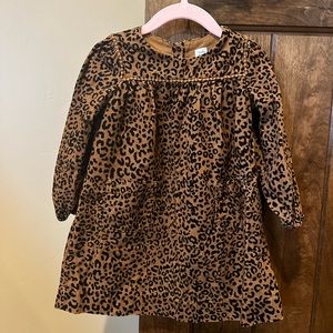 3/$30 GAP • Leopard Print Corduroy Dress • girls 3